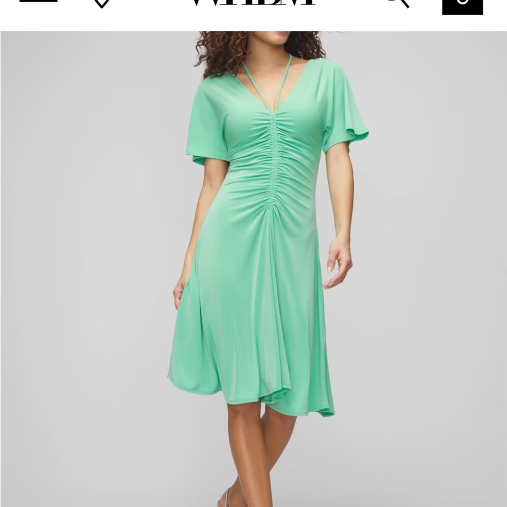 White House Black Market Lush Jade Dress